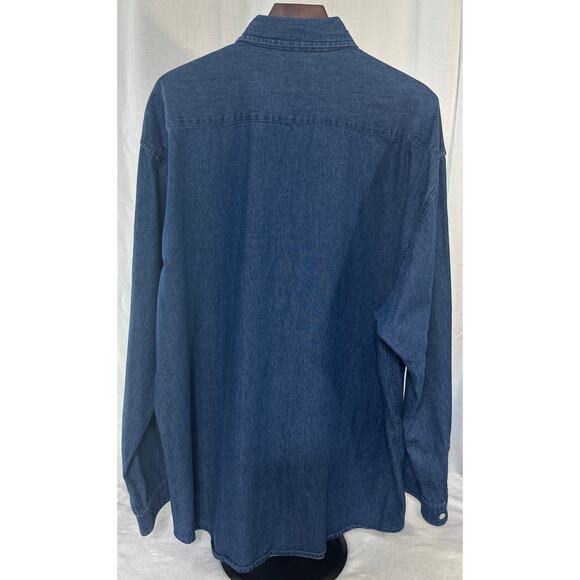 BAXTER Vintage Men's Heavy Denim Button Shirt Size XL - Picture 3 of 6